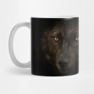 Wolf Eyes - Black Wolf Mug